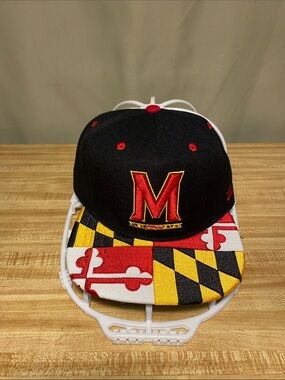 Maryland Original Snapback Zephyr M Logo Maryland State Flag Pattern Cap O/S NWT